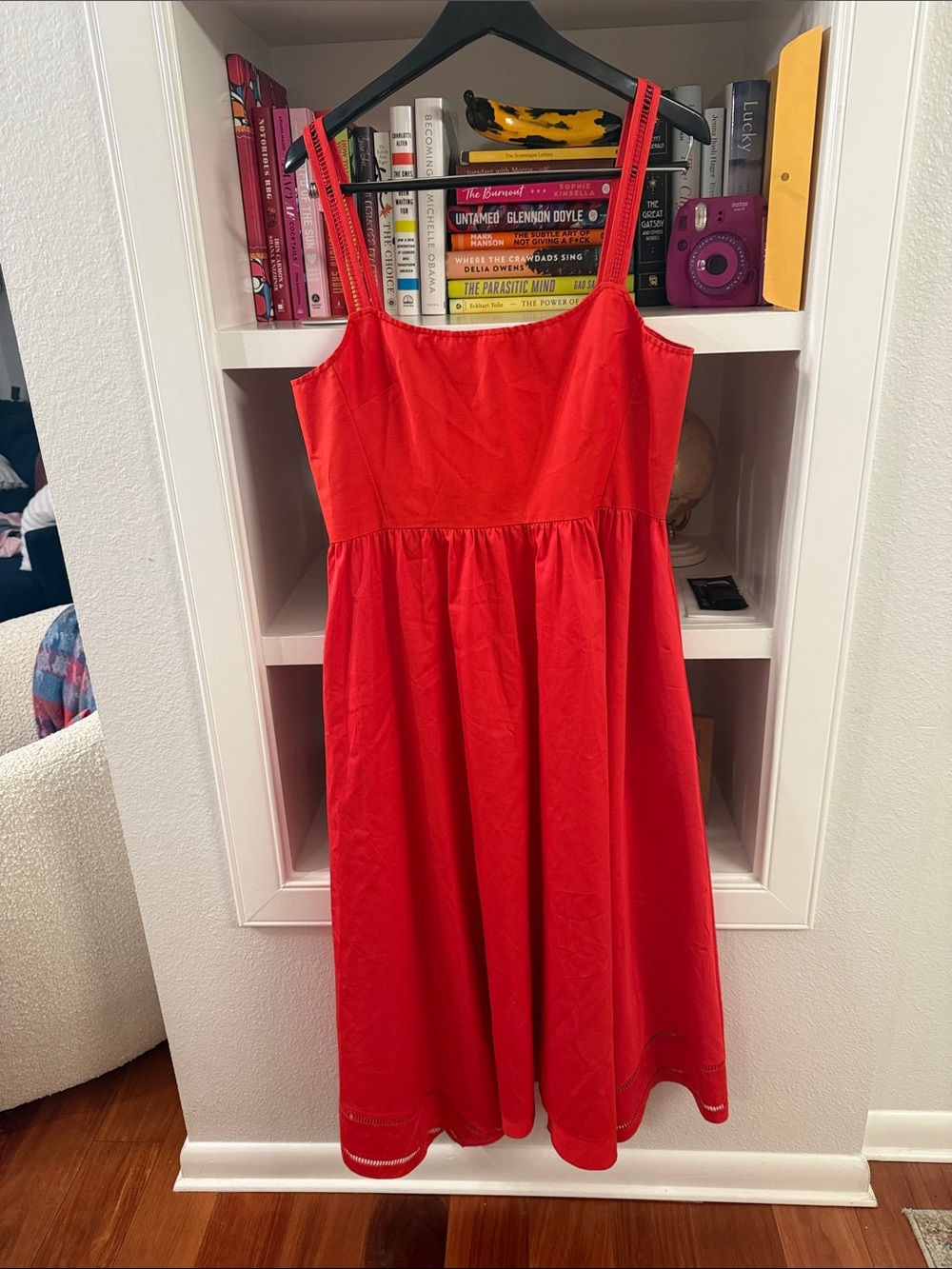 La Ligne Red Sundress with Thin Straps